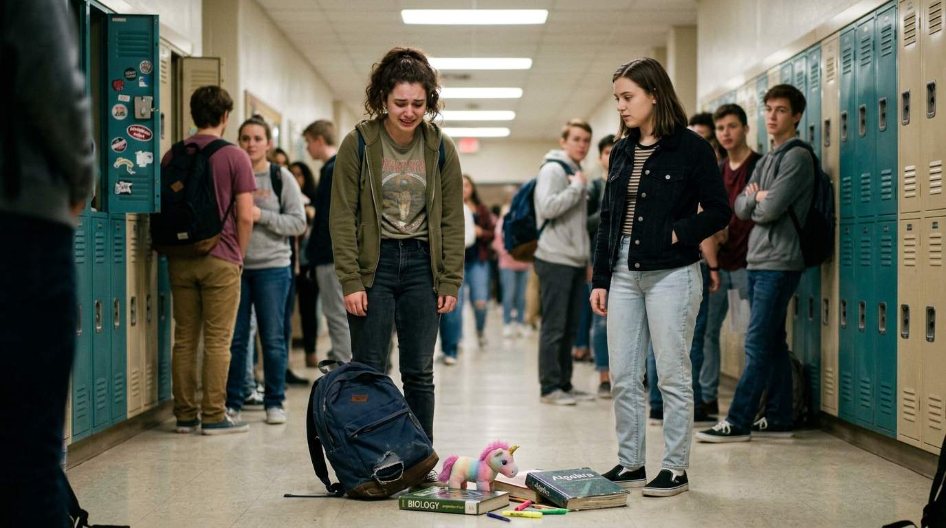 That time my backpack decided to explode in the hallway
