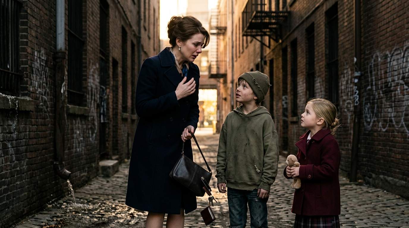 Her Daughter’s Act of Kindness Unearths a Wealthy Mother’s Shattering Family Secret: The Alley Reunion That Broke Her Perfect Life