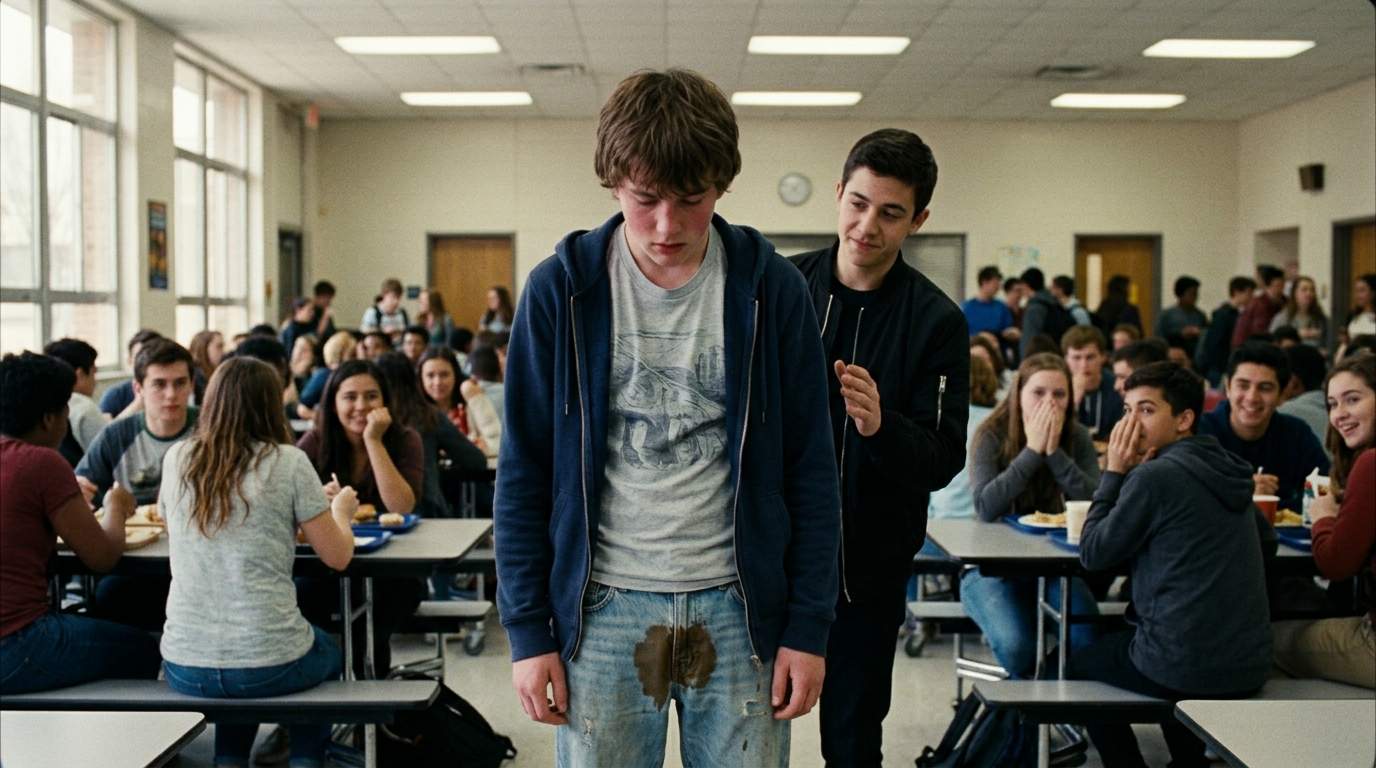 My 'friend' ruined my lunch, and my reputation, in the cafeteria.