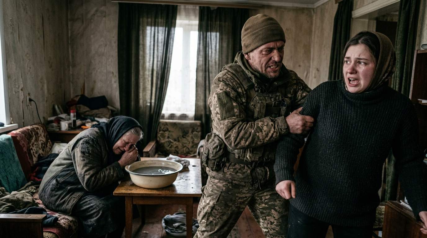 Returning Soldier Snaps, Brutally Subduing Wife After She Forces Mother-in-Law to Drink Filthy Water in Shocking Family Drama