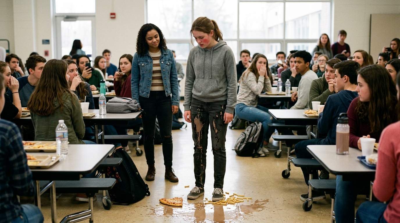 That cafeteria tray moment still haunts me.