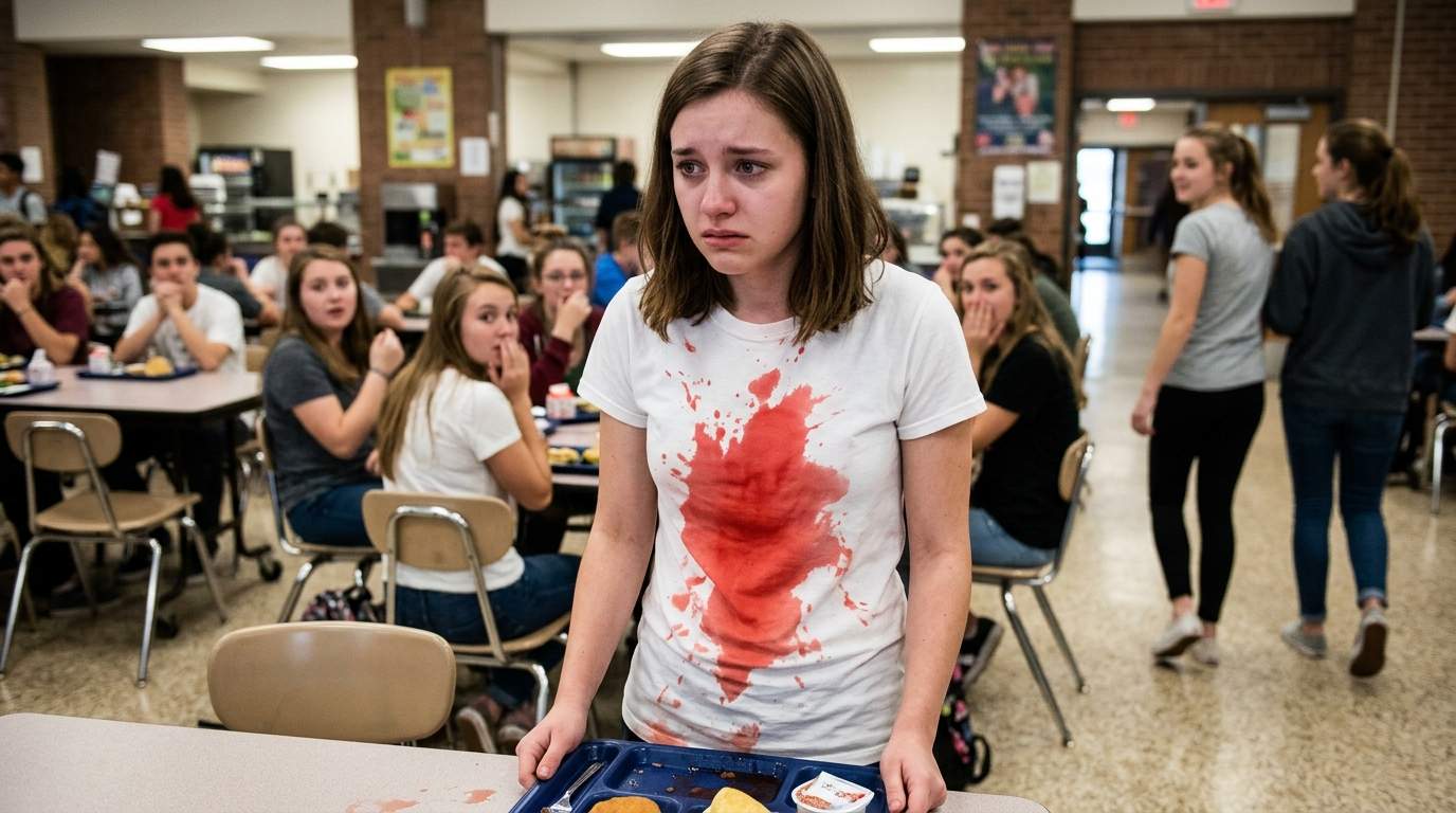 The day my new shirt died in the cafeteria still haunts me.