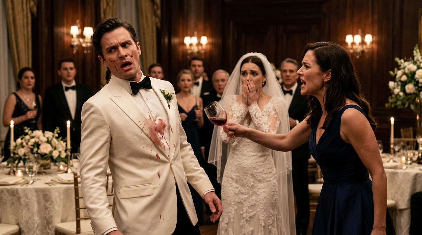 Billionaire Wedding Explodes: Secret Imposter Unmasked as Socialite Groom Branded With Red Wine!
