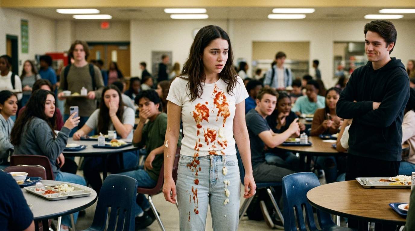 I still feel the pasta on my skin from that cafeteria day.