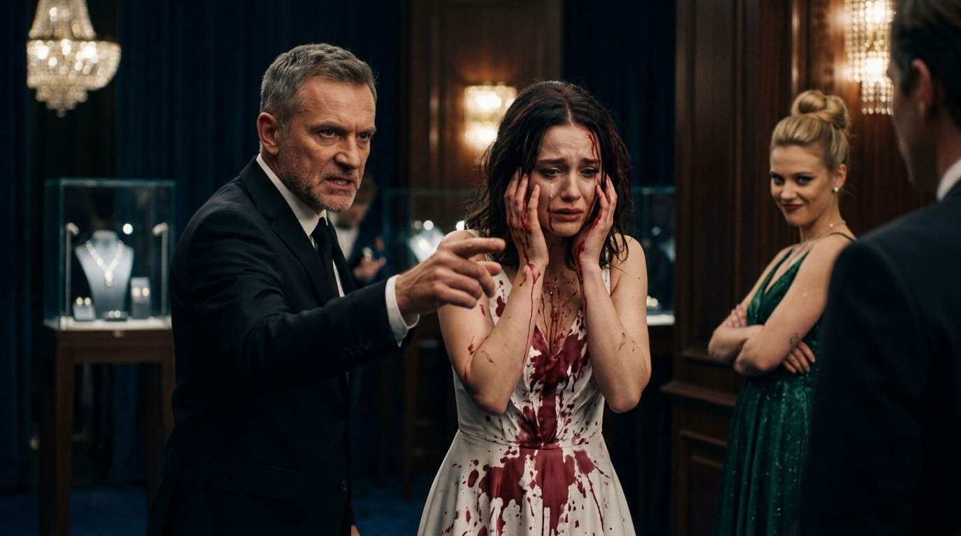 Luxury Jewelry Scandal: Heiress Drenches Designer in Crimson, Igniting Tycoon's Fury Over a Hidden Betrayal!