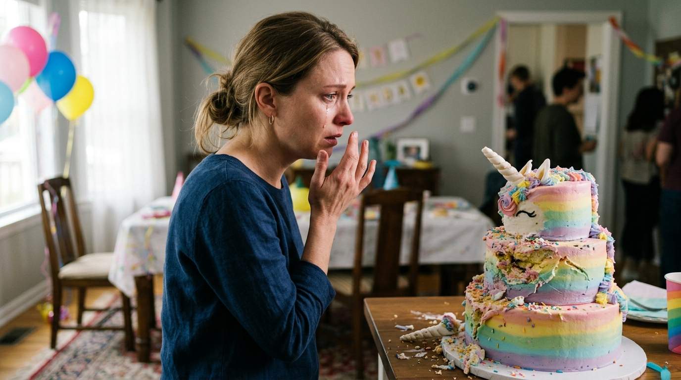 My own sister ruined my daughter's dream 5th birthday party, and I saw everything.