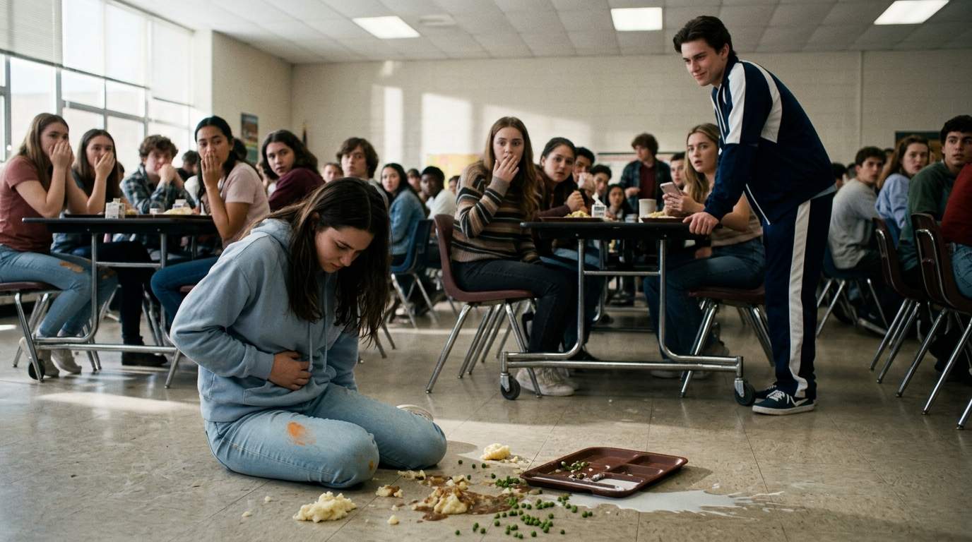 The day I learned what gravity felt like in the cafeteria.