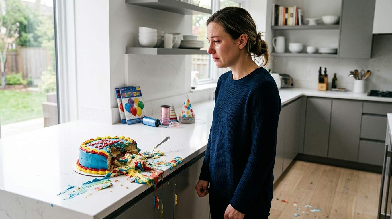 I saw my sister ruin my son's entire birthday party with her own hands.