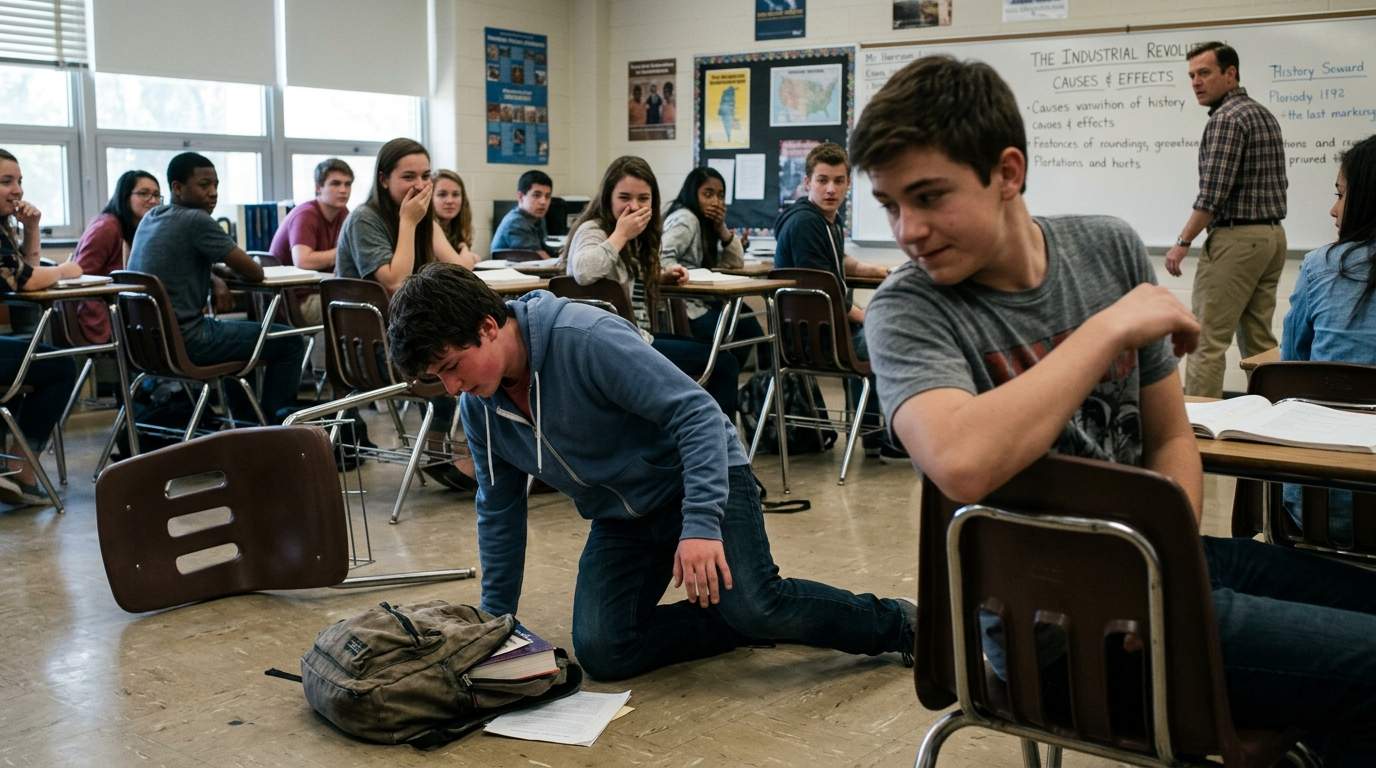 The day my chair betrayed me in history class.