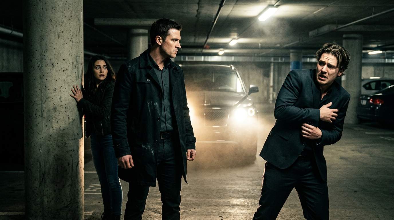 Underground Parking Lot Showdown: Disguised Billionaire Fiancé Unleashes Chilling Warning on Corporate Rival, Revealing Secret Betrayal.