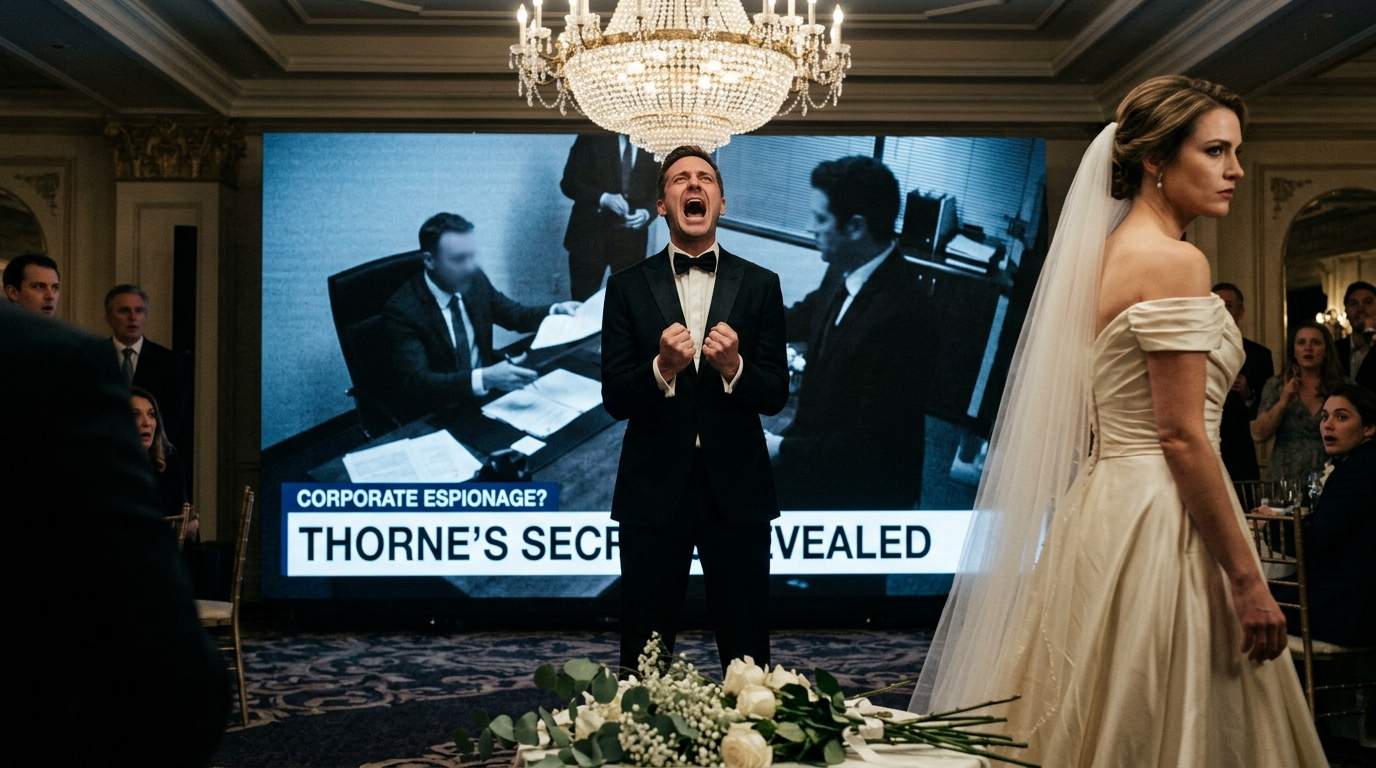 Billionaire Wedding Implodes: Groom's Dark Corporate Secret Exposed On Screen, Rocking High Society!