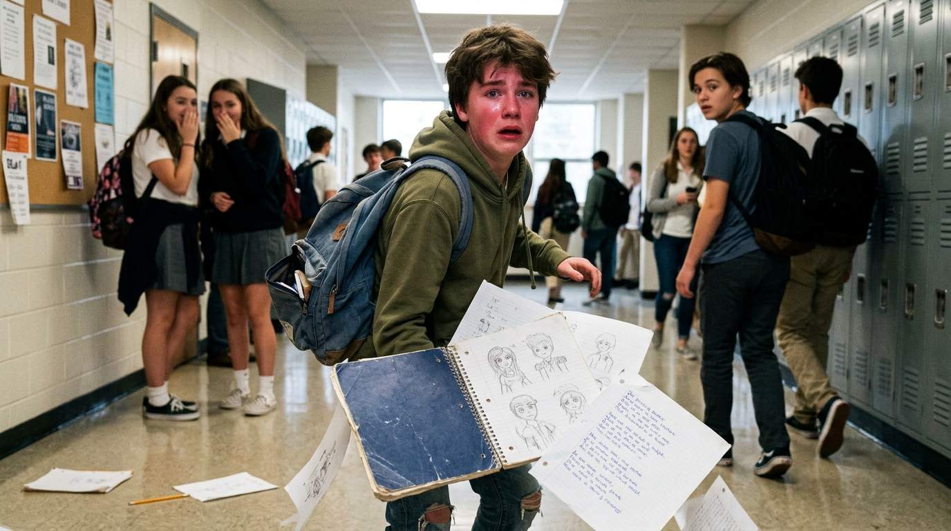 That hallway moment with my sketchbook still haunts me.