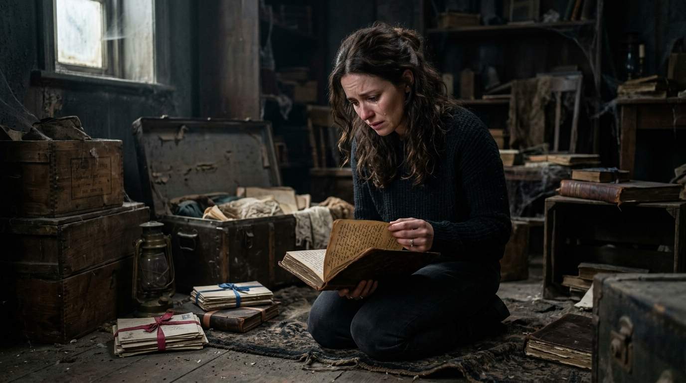 Inside the crumbling mansion, I found a secret that revealed my family's darkest lie.