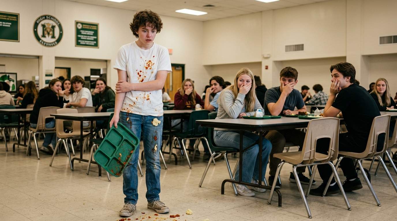 I still remember the smell of cafeteria chili on my new shirt.