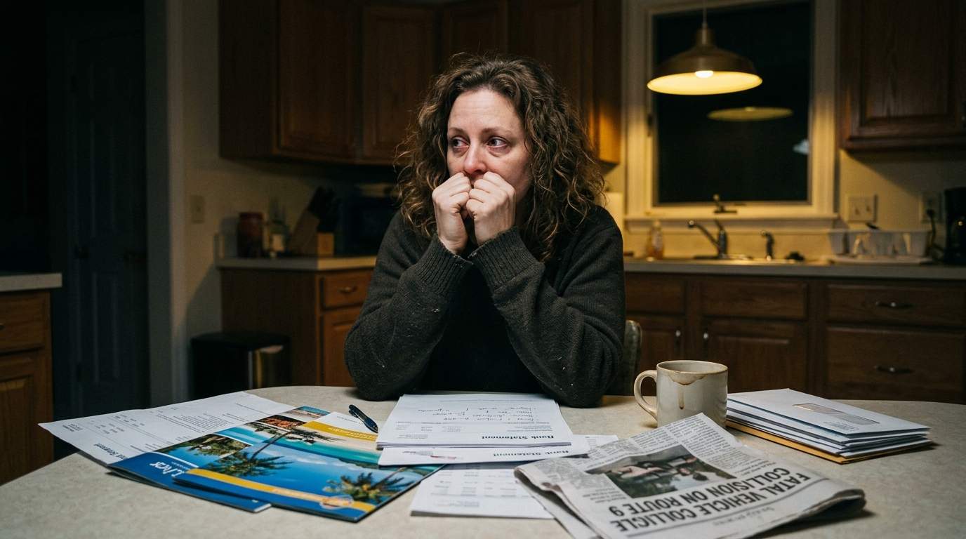 I just found out my mother helped my husband fake his own death to steal everything.