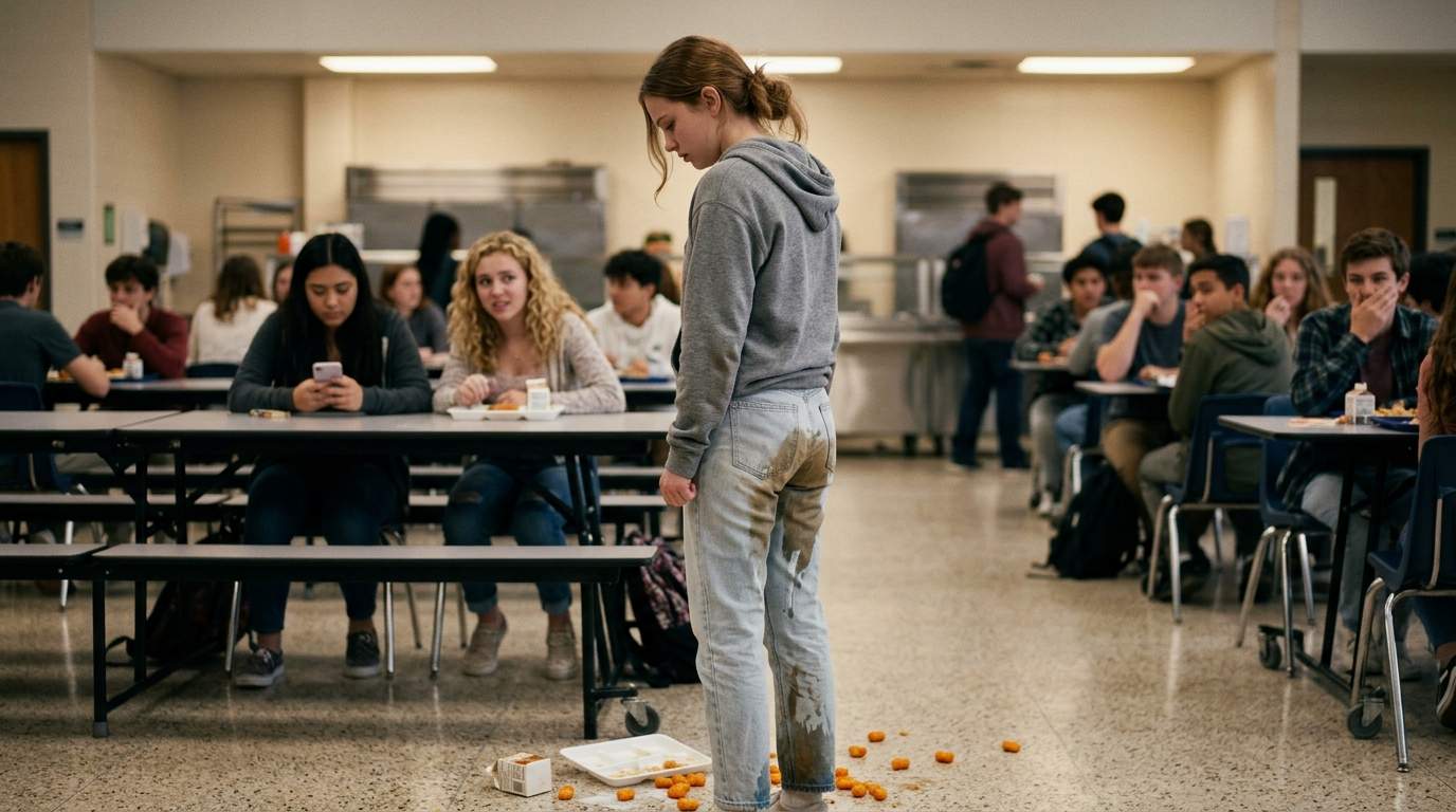 I still remember the tater tots hitting the floor.