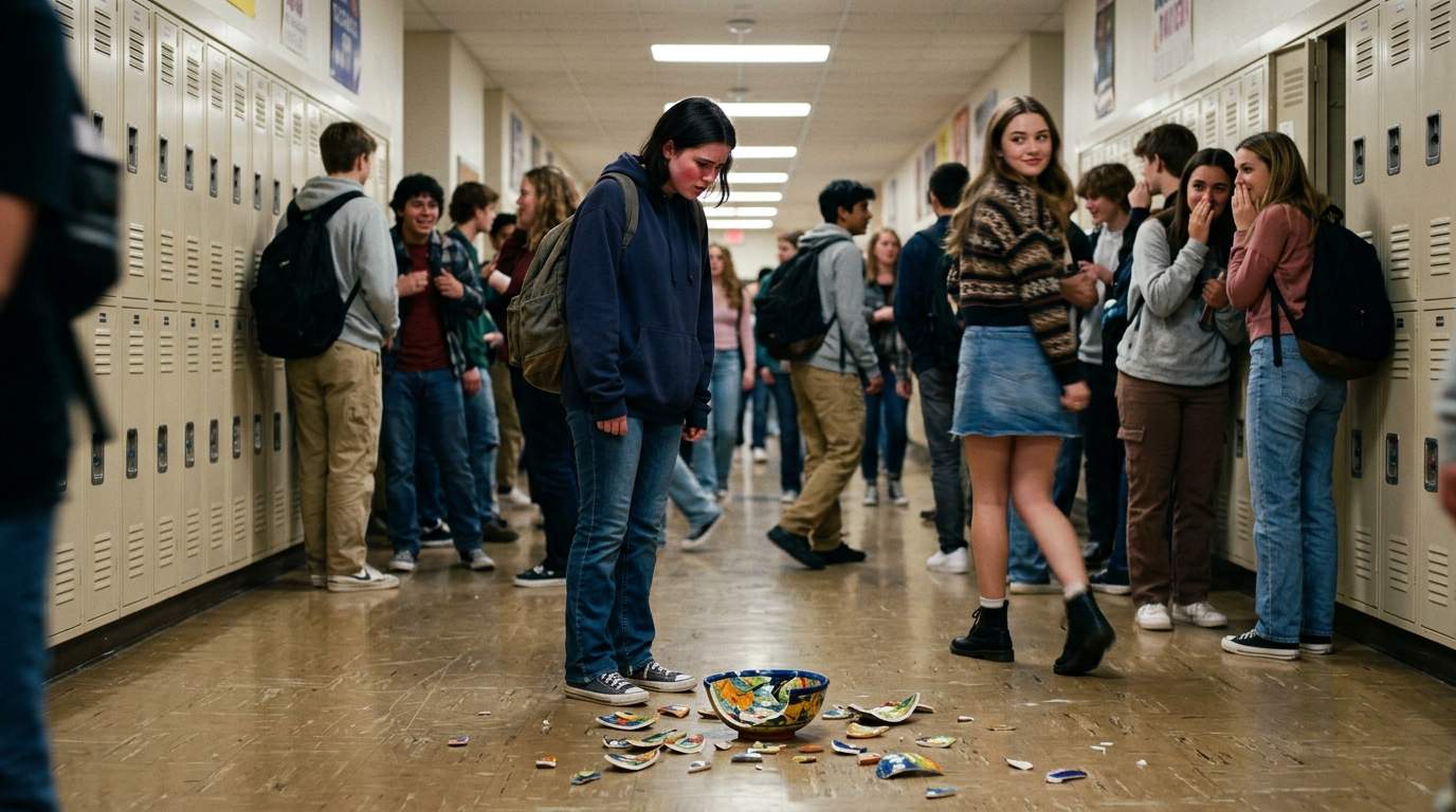 That hallway moment when my ceramic bowl cracked open.