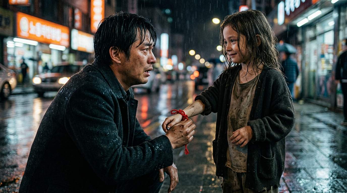 Disgraced CEO's Rainy Encounter: A Homeless Girl's Secret Red String Exposes a Multi-Million Dollar Family Betrayal and a Stolen Identity!