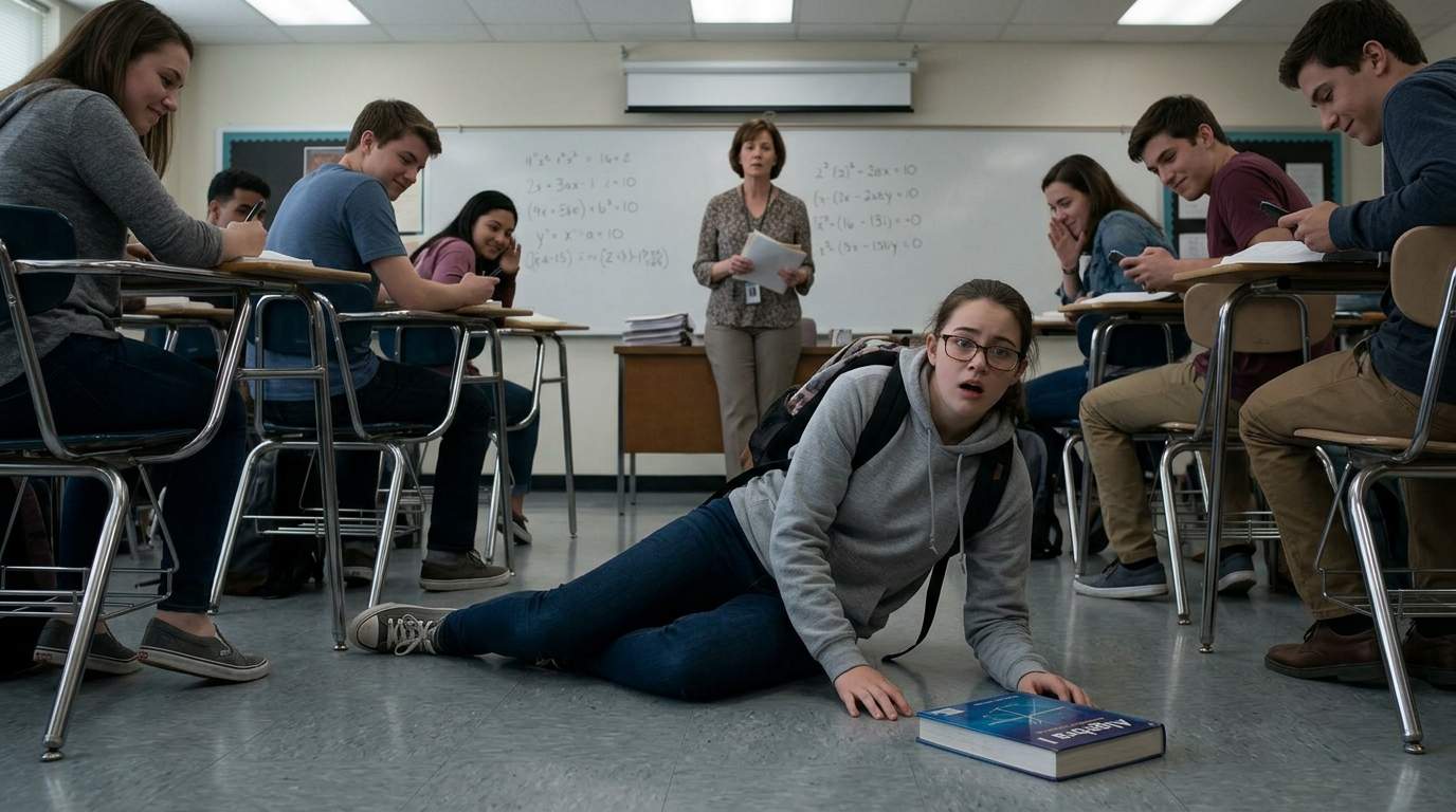 That time my chair just vanished in Algebra.