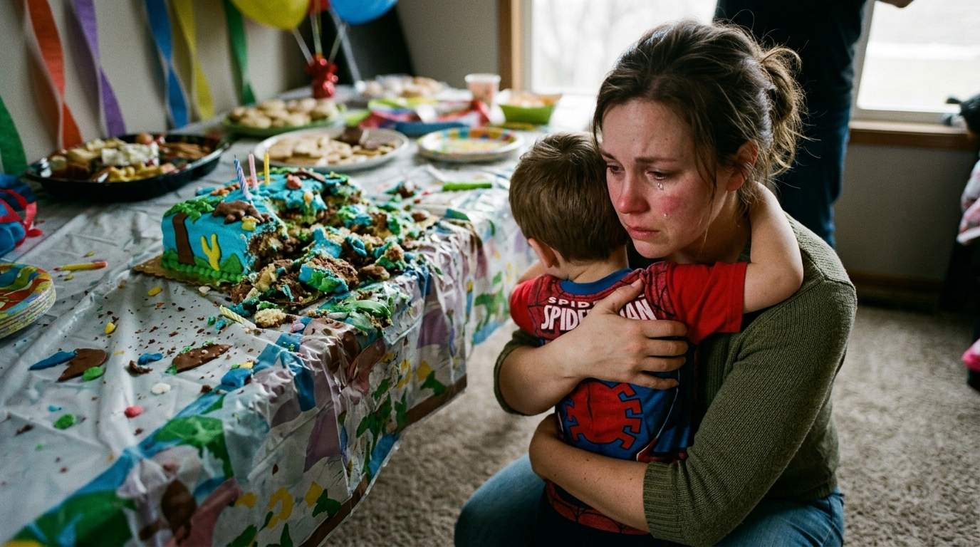I watched my mother-in-law purposefully smash my son's custom birthday cake right at his party.