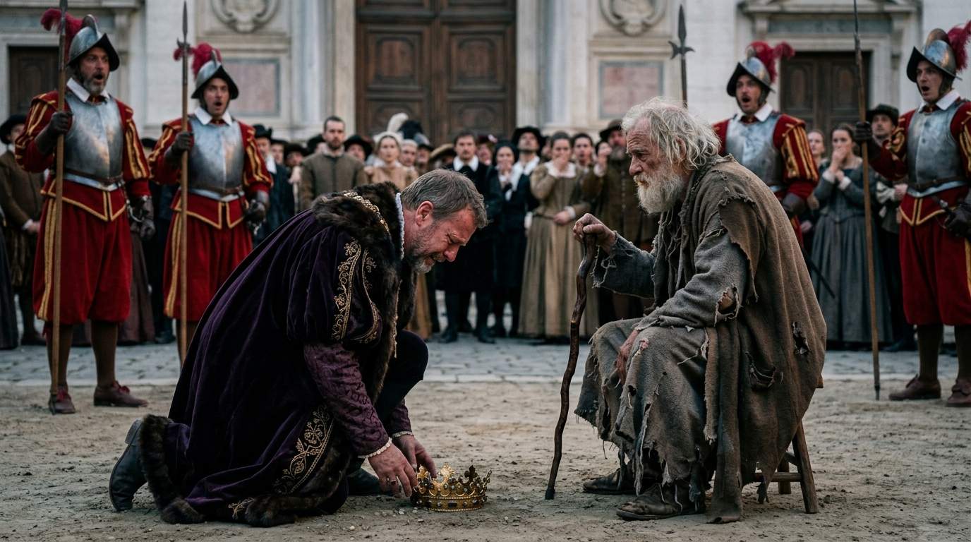 Royal Decree: Why A King ABANDONED His Crown To Kneel Before A Ragged Beggar – A SHOCKING Royal Secret Unveiled! #ViralStory #RoyalScandal #AncientProphecy