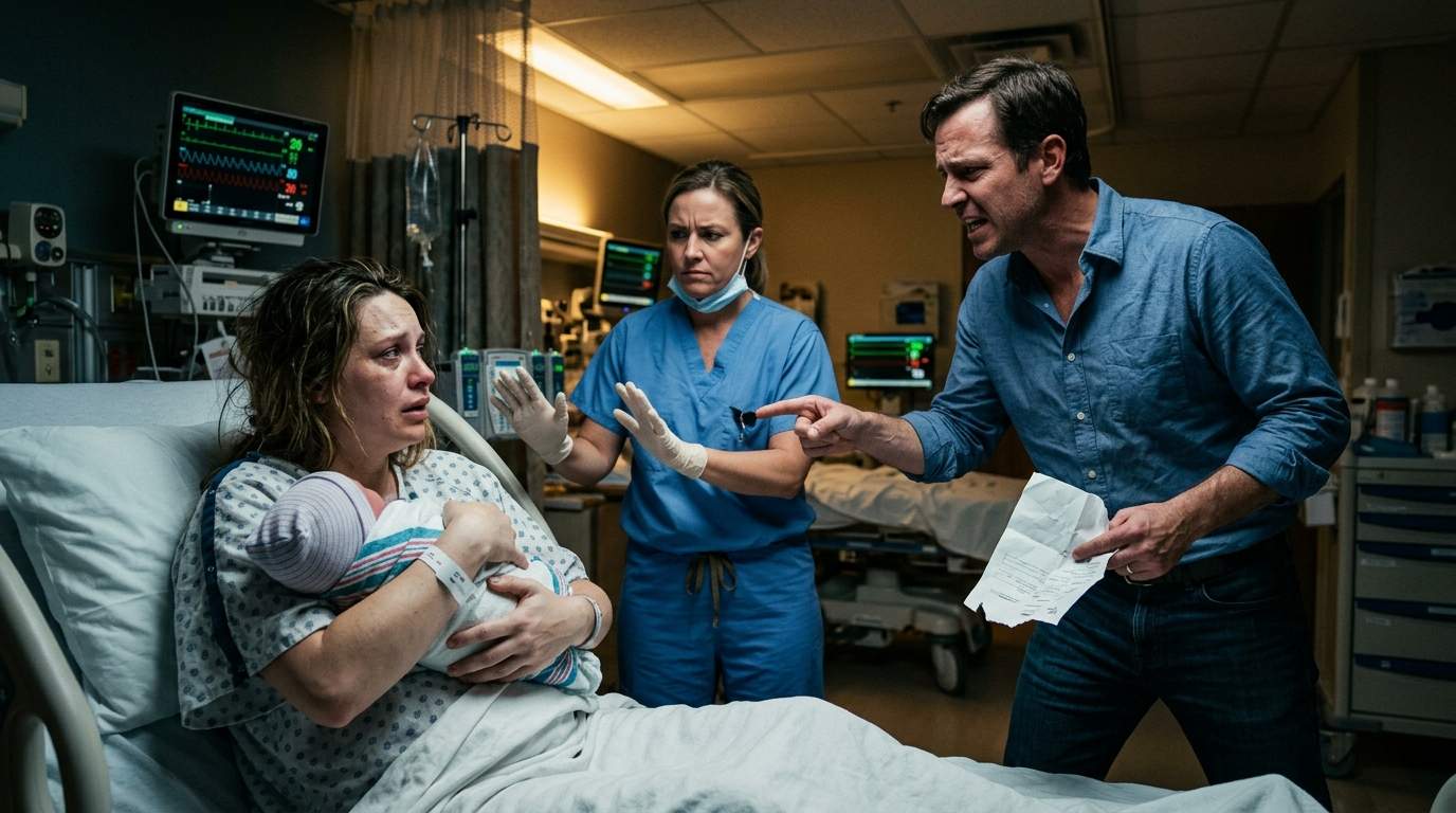 Hospital Drama: Father's Shocking DNA Test Reveals Deep Family Secret In Delivery Room Meltdown.