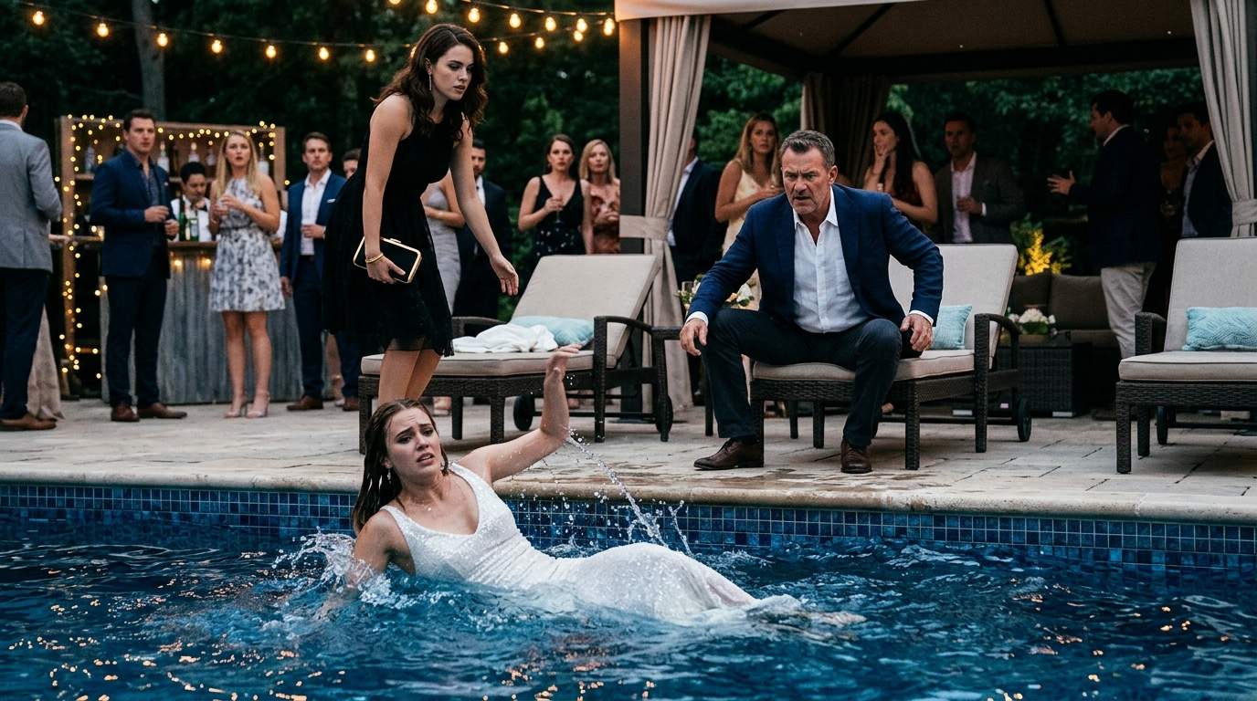 Luxury Pool Party Shockwave: Stepmother's Cruel Shove Exposes Billionaire's Secret Heir and Inheritance Battle!