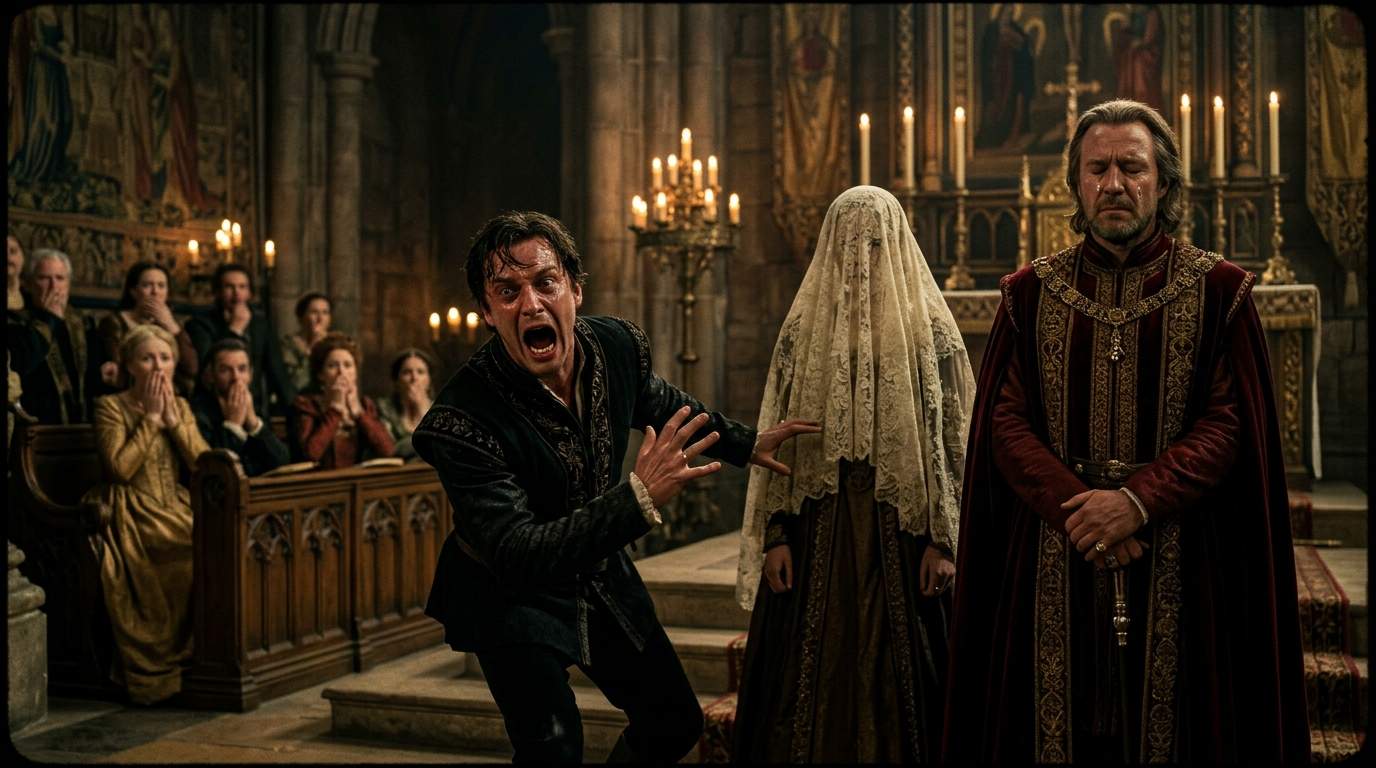 Groom's Royal Wedding Nightmare: Ancient Secret Behind Veiled Bride's Shrouded Face Unleashes Terror.