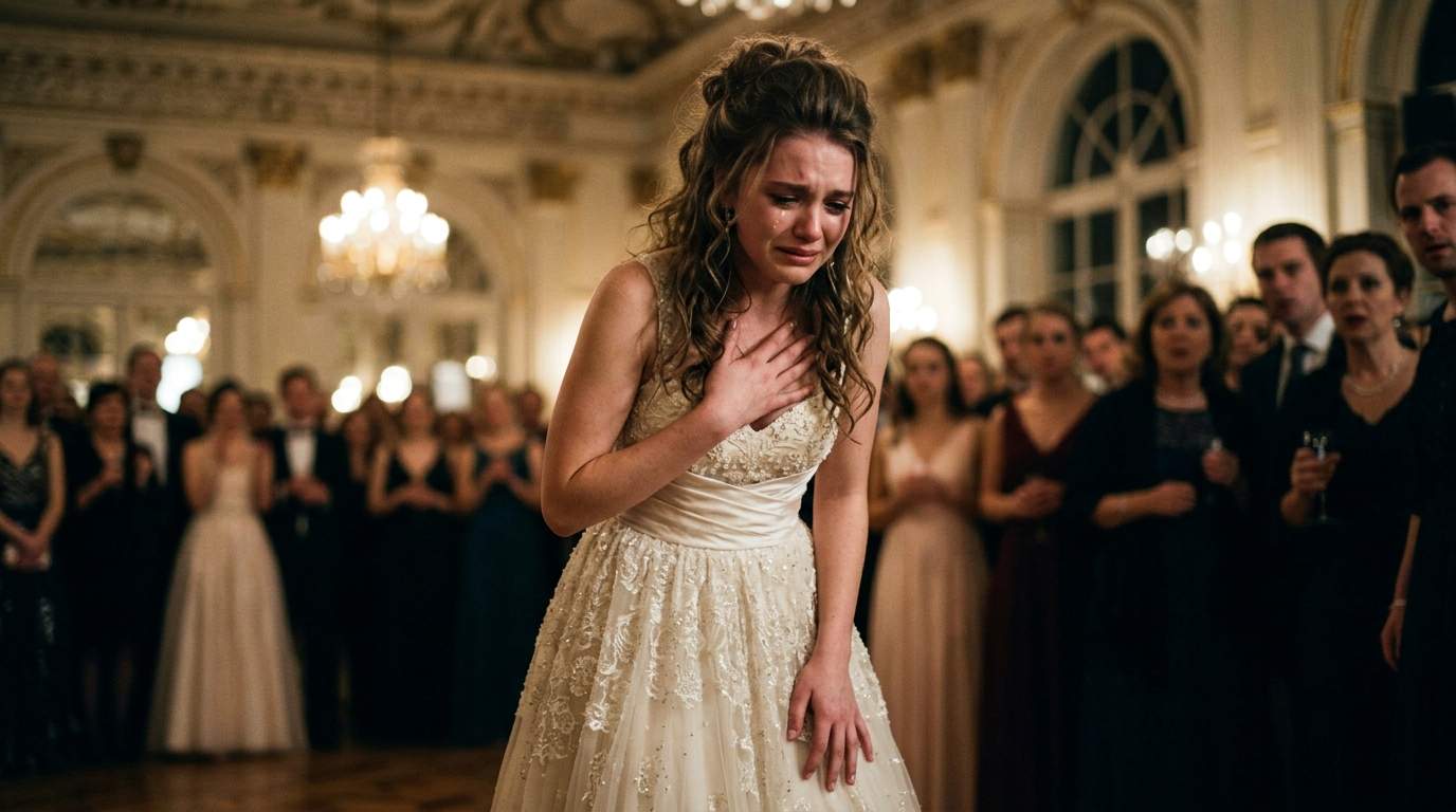 At the Grand Ball, his unthinkable secret flashed on screen, revealing our entire lie.