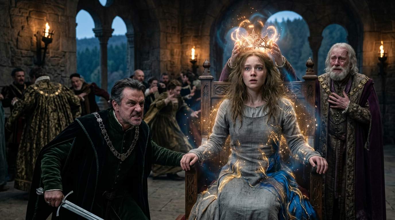 Coronation Chaos: Ancient Crown Rejects Tyrant Heir, Chooses Forgotten Maid in Shocking Royal Drama