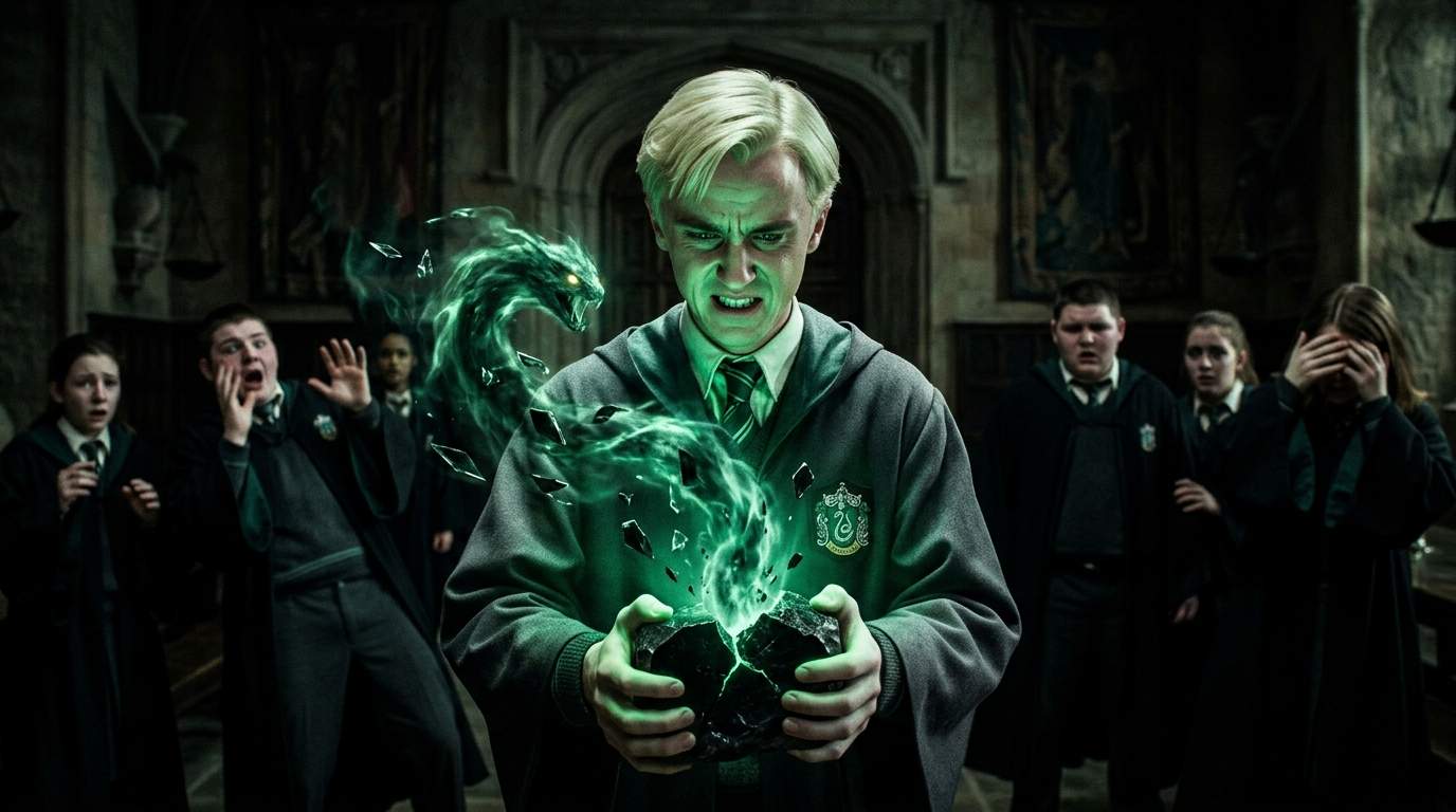 Forbidden Hatching: Slytherin's Malfoy Unleashes Ancient Power in Dark Hogwarts Ritual!