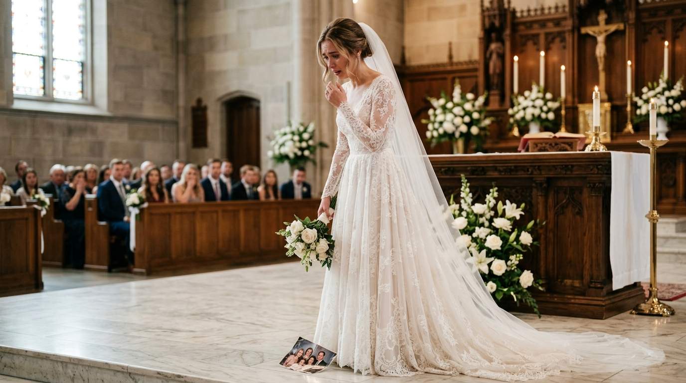 At the altar, my ring bearer dropped a photo revealing my groom’s secret child.