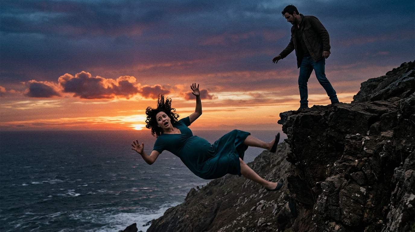 Sunset Nightmare: Pregnant Wife Plunges From Cliffside After Unthinkable Act By Husband