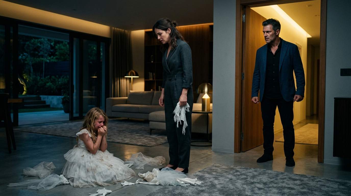 Luxury Villa Nightmare: Stepmother Rips Child's 'Princess Dress' As Father Walks In—What Dark Family Secrets Did She Uncover?
