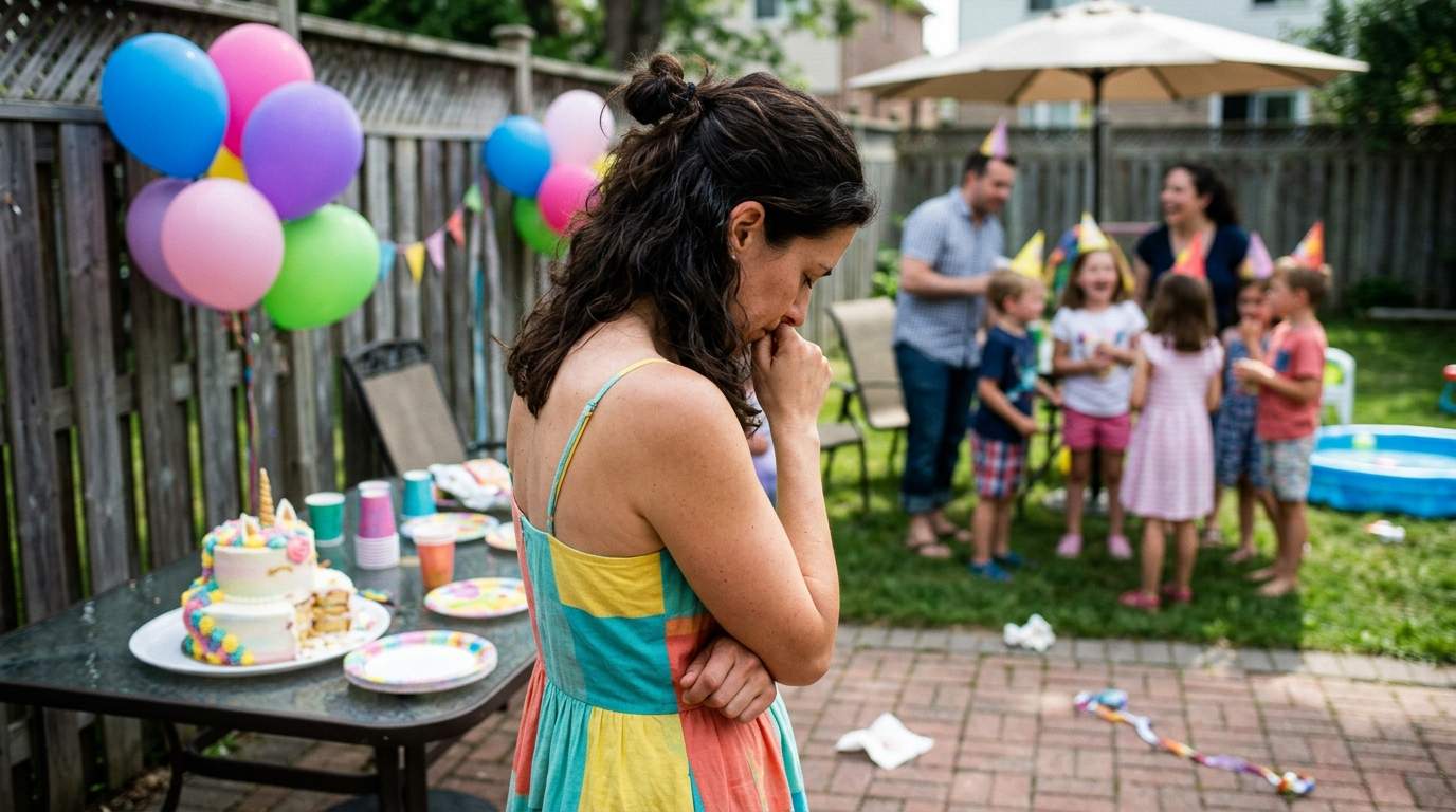 I walked in on my husband and her at our daughter’s birthday.