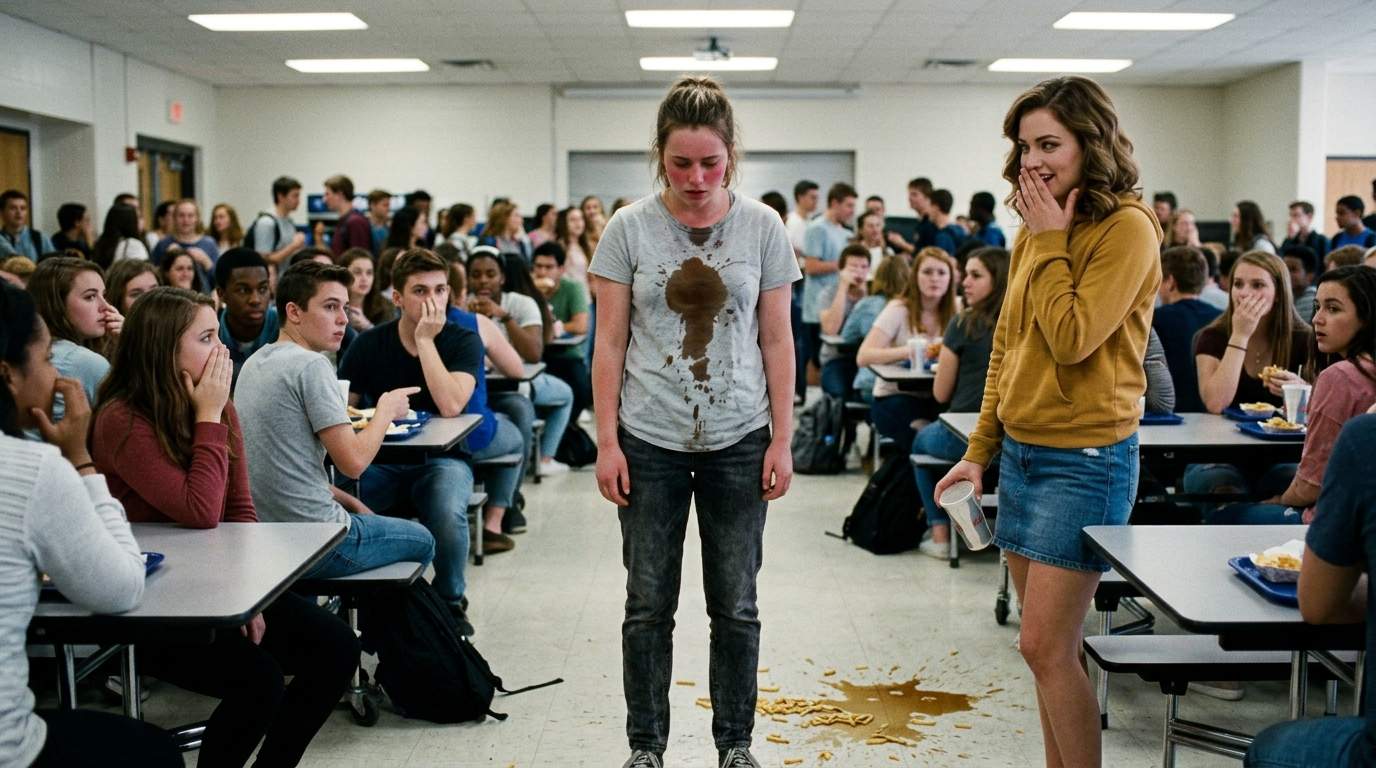 That day in the cafeteria, my new shirt became a sticky, public mess.