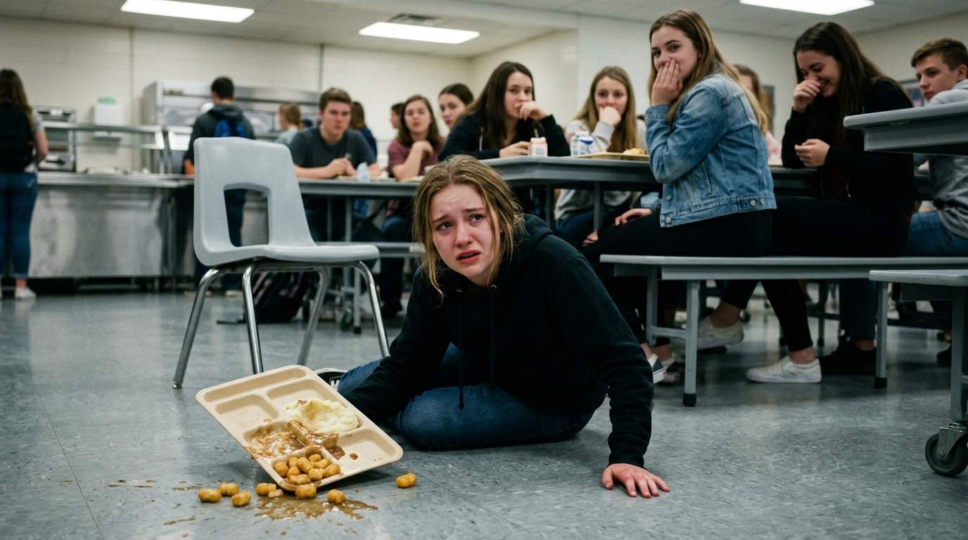 I still remember the cafeteria floor.