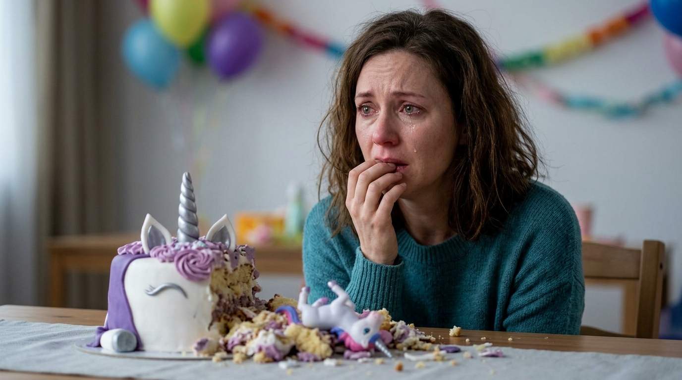 I saw my husband shatter our daughter's birthday cake after reading his texts to my own sister.