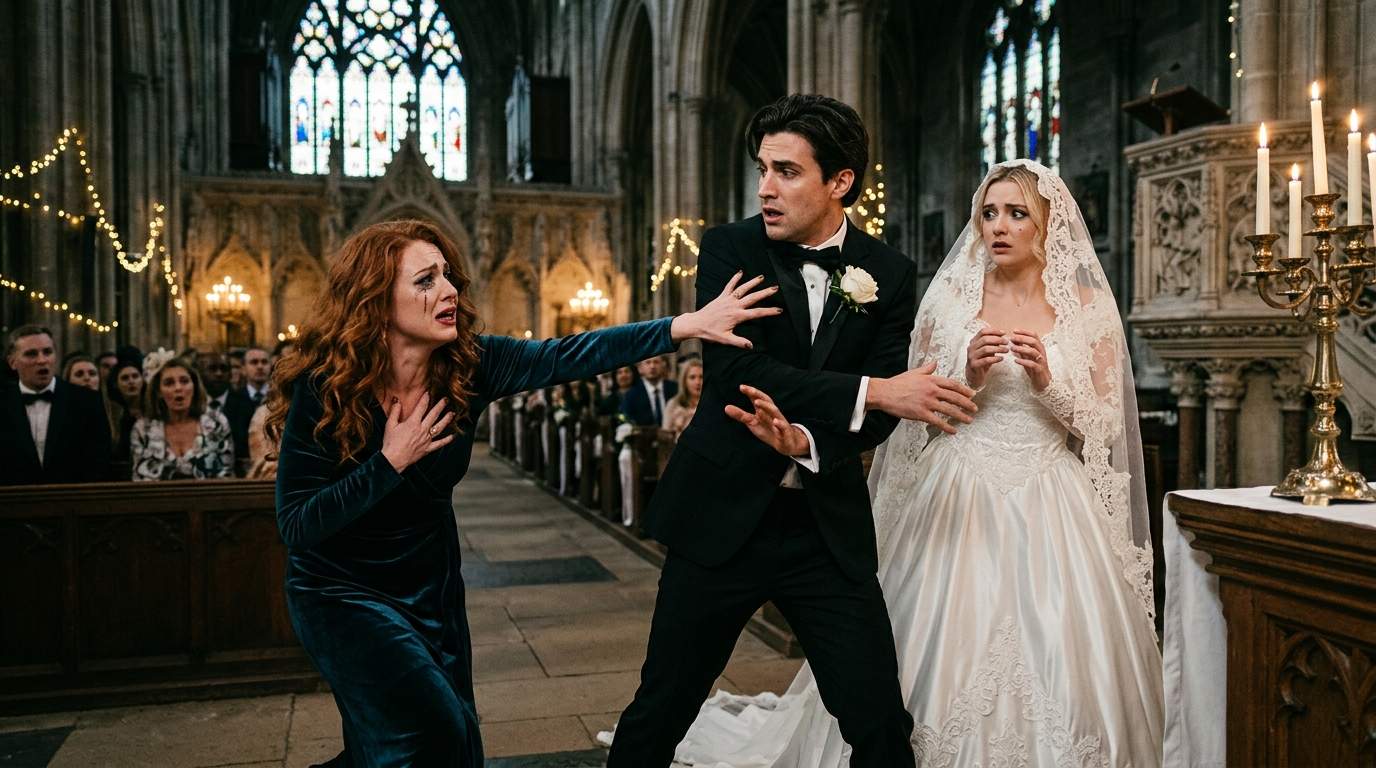 Bride's Fairytale Wedding Explodes as Mystery Woman Exposes Groom's SHOCKING Family Secret Mid-Vows. #WeddingDrama #FamilySecrets #Betrayal
