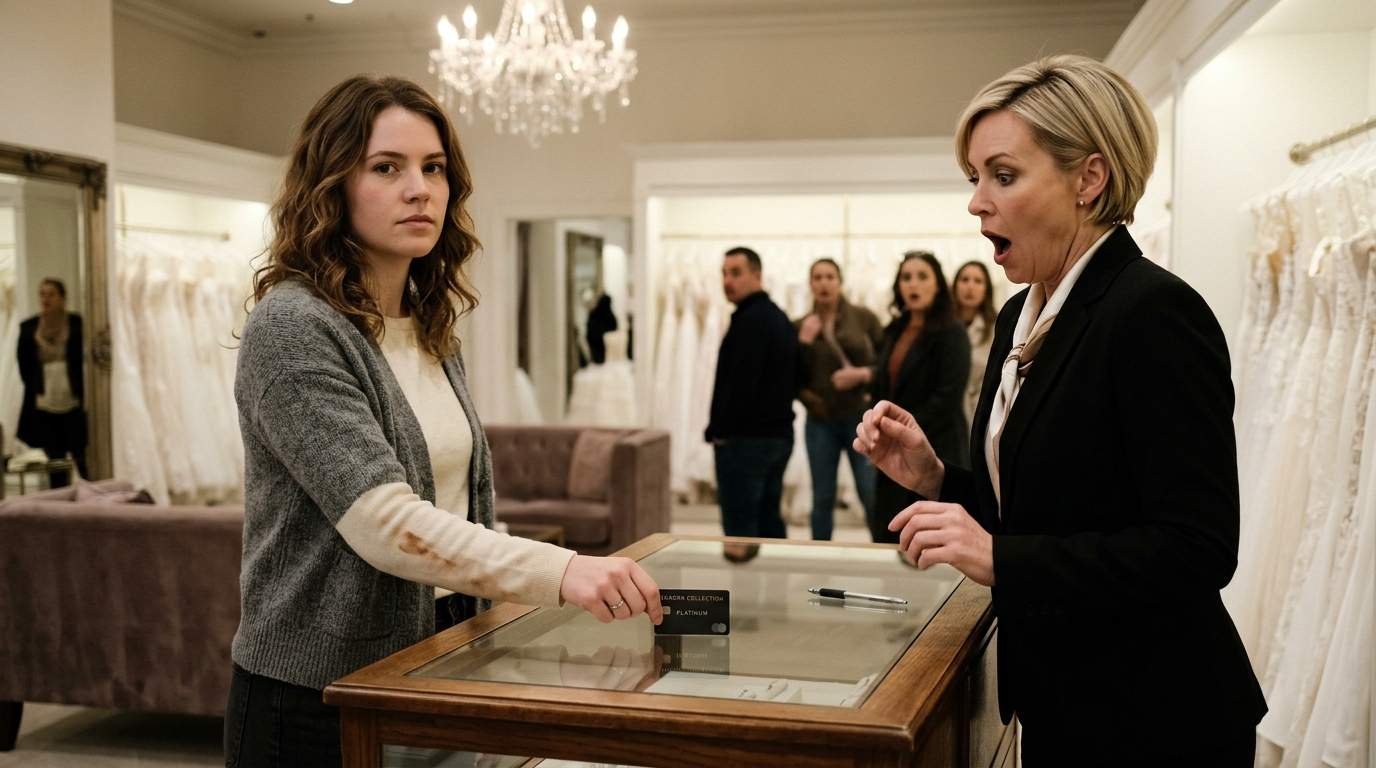 Luxury Bridal Boutique Nightmare: Saleswoman’s Humiliation Backfires When 'Poor' Shopper Reveals This Rare Black Card.