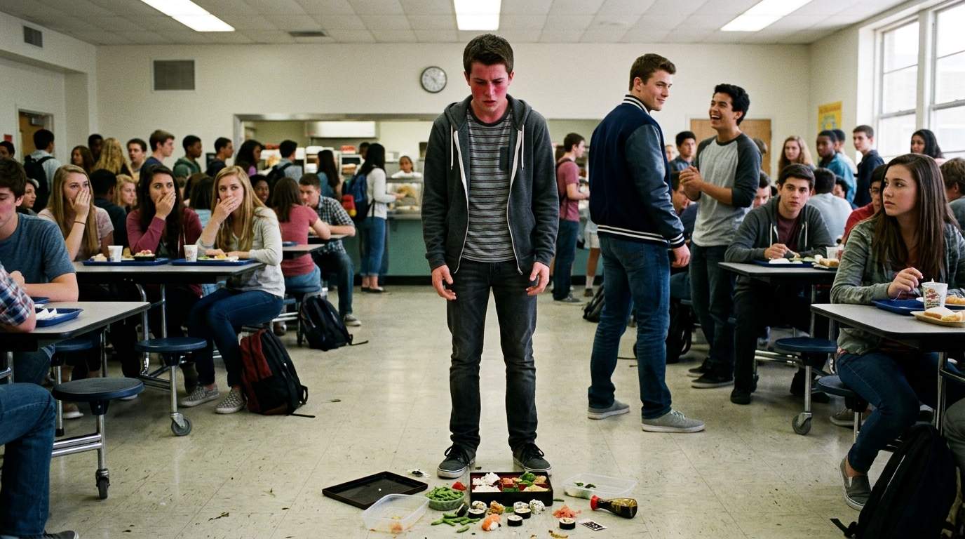 I still remember my lunchbox hitting the cafeteria floor.