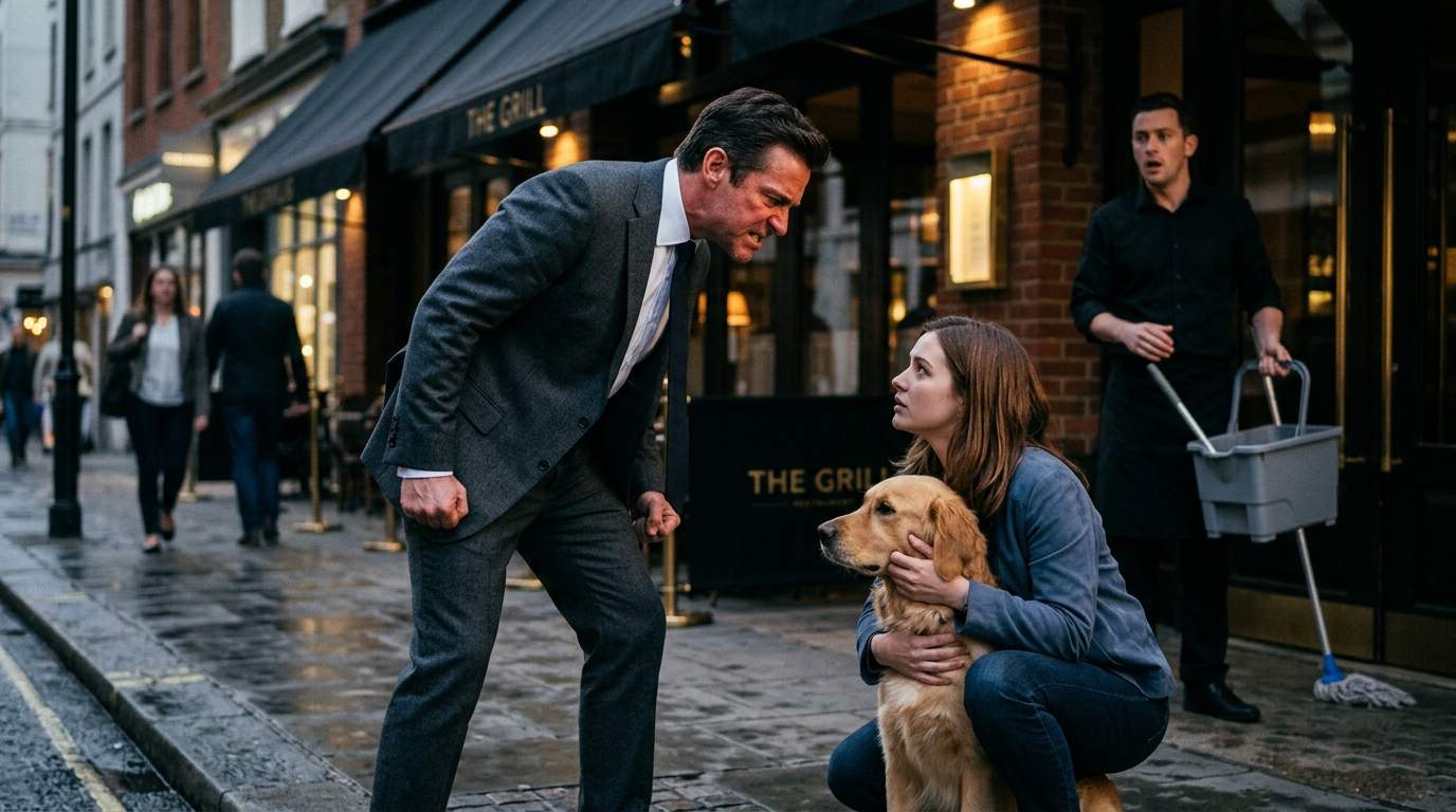 Waiter's Shocking Act at Luxury Restaurant Exposes Hidden Secret of Wealthy Man's Dog