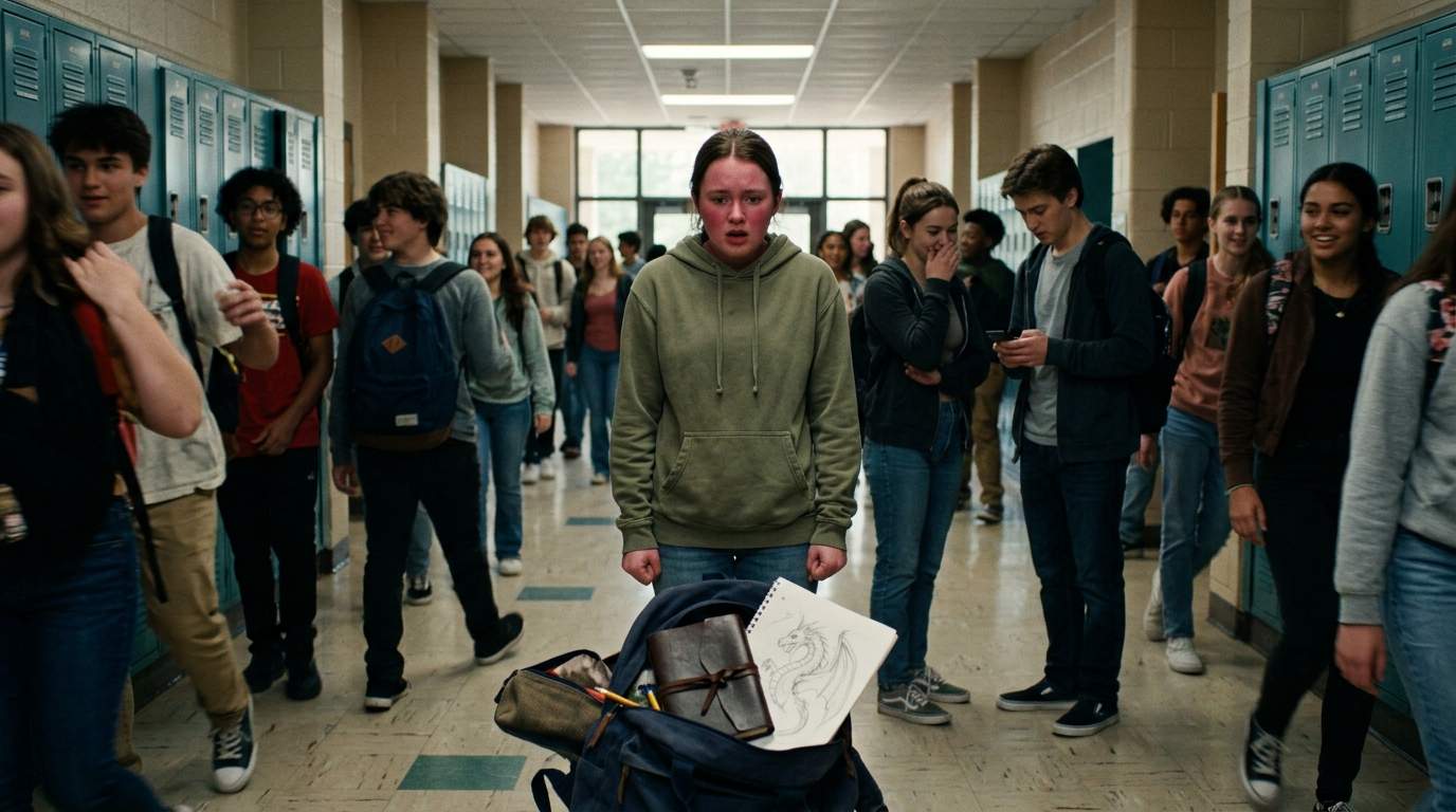 The day my journal spilled out in front of everyone in the hall.
