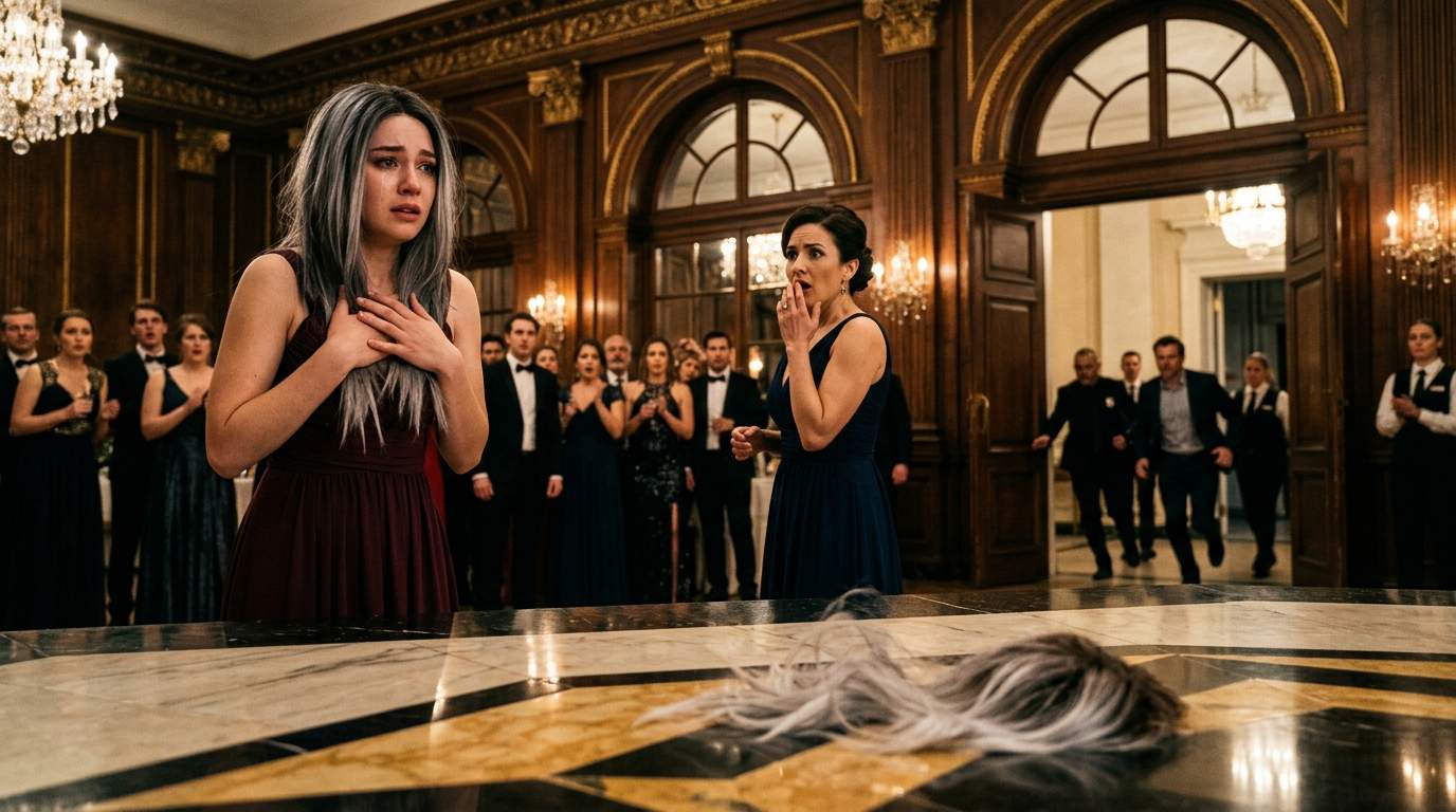 Luxury Gala Scandal: Heiress's Sacred Hair Savagely Severed, Inciting Tycoon Fiance's Vengeance.