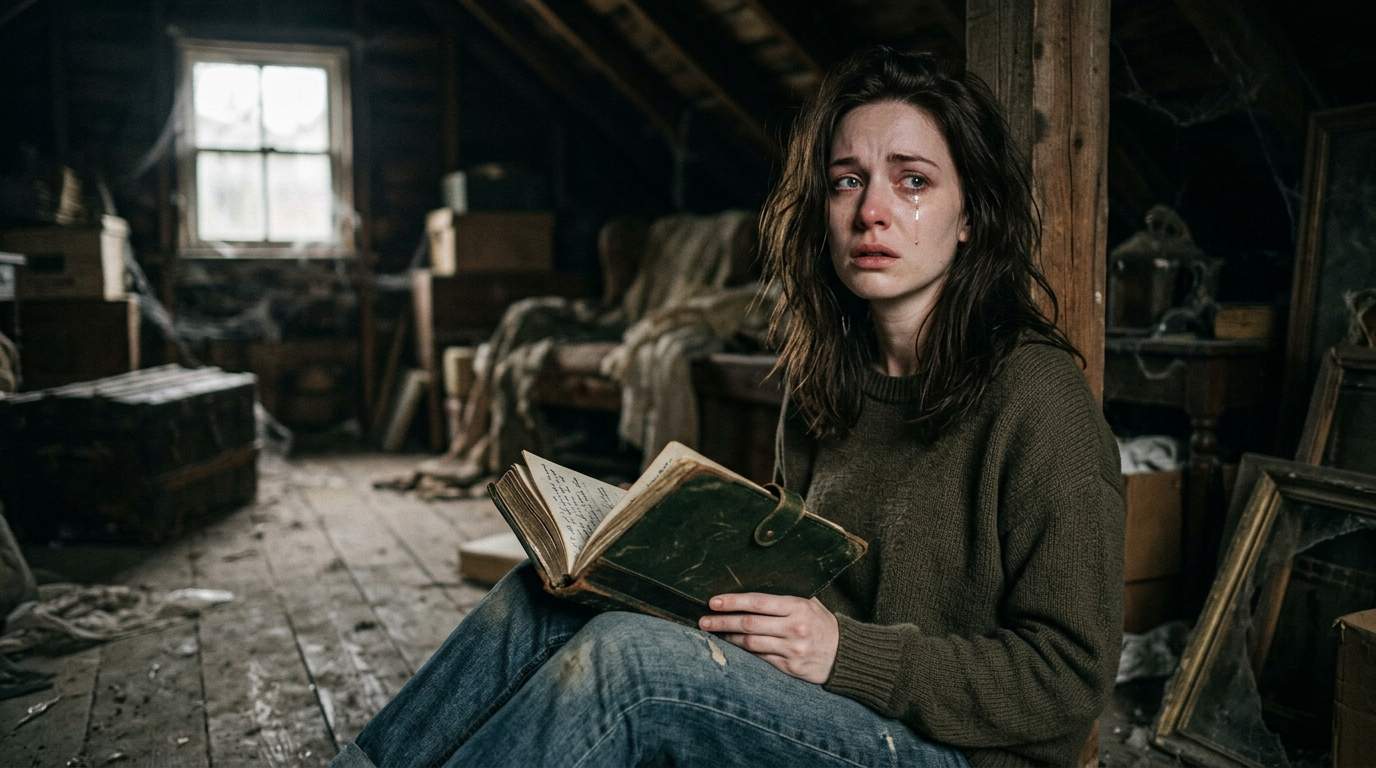 Grandma's hidden journal in the mansion revealed the shocking truth about my uncle's disappearance.