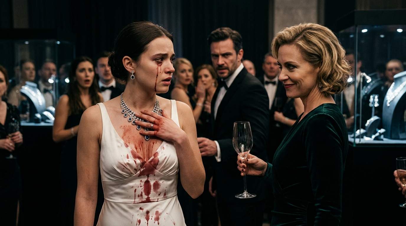 Shocking Red Wine Attack At Elite Jewelry Exhibition Unearths Explosive Socialite Scandal, Igniting Billionaire's Protective Rage.