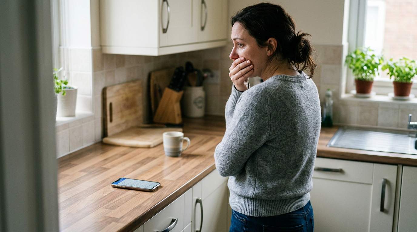 My husband's secret text message exposed his double life, shattering our perfect family forever.