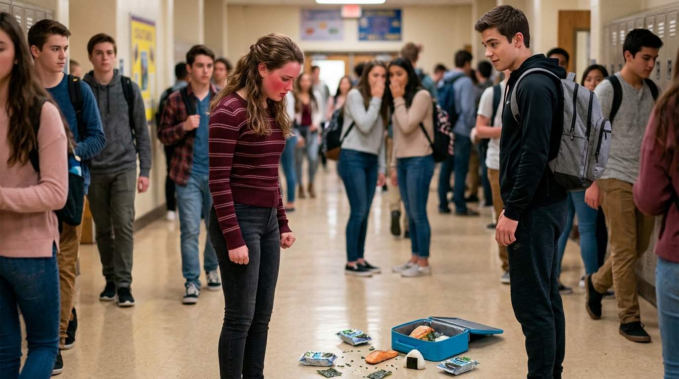 The day my lunchbox exploded in the hallway.