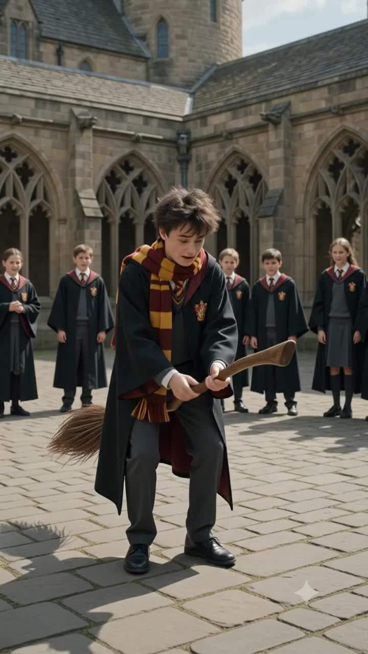 Hogwarts First-Year's Rogue Broom Unleashes Forbidden Magic, Shaking the Wizarding World!