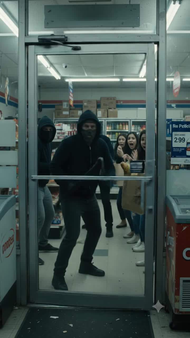 Convenience Store Robbery Takes a Shocking Twist: Masked Thief Freezes, Whispering 
